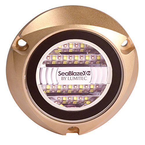 SeaBlaze X2 Underwater Light, Bronze, White/Blue