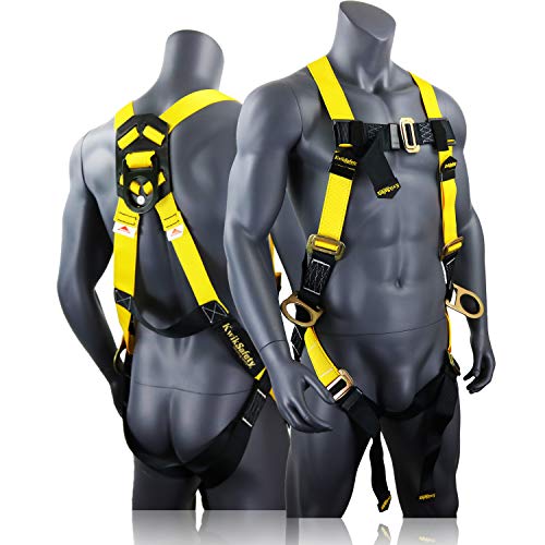 KwikSafety (Charlotte, NC) THUNDER 3D Ring Safety Harness (Pass Through Connectors) OSHA ANSI Industrial Full Body Fall Protection Personal Equipment Construction Carpenter Scaffold Contractor