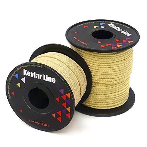 emma kites 100lb 200ft Braided Kevlar String Utility Cord Mason Line for Kite Bridle Fishing Camping Packing Creative Projects