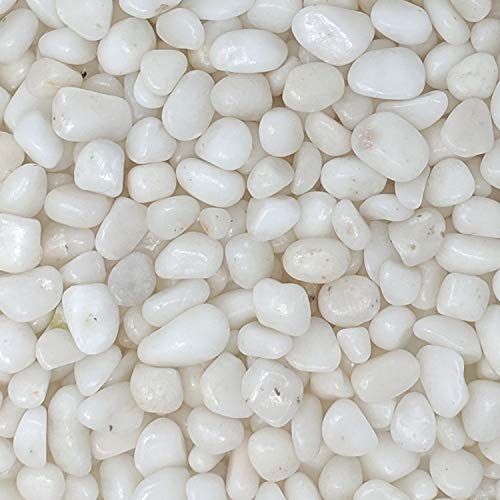 Midwest Hearth Natural Decorative Polished White Pebbles 3/8' Gravel Size (2-lb Bag)