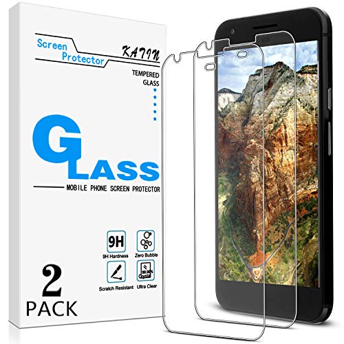 KATIN Tempered Glass Screen Protector For Google Pixel XL (5.5-inch), Easy to Install, 2-Pack