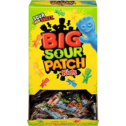 SOUR PATCH KIDS Big Individually Wrapped Soft & Chewy Candy, 240 Count