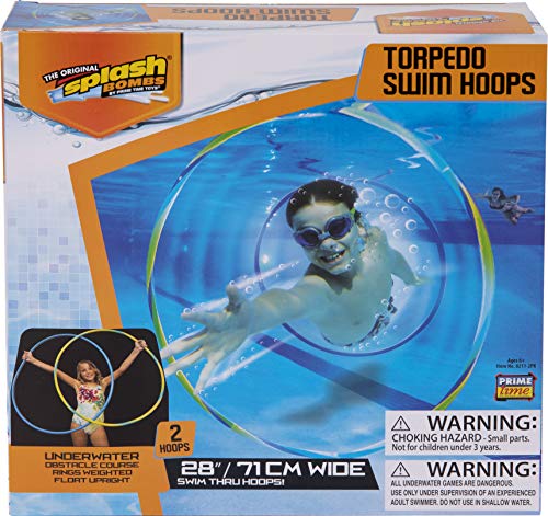 Diving Masters Torpedo Swim Hoops Set, 2-Pack