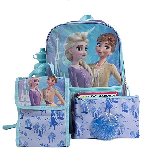 5 Pc. Disney Frozen 2 Backpack Set for Girls, 16 inch w/Frozen Lunch Bag & Pencil Case