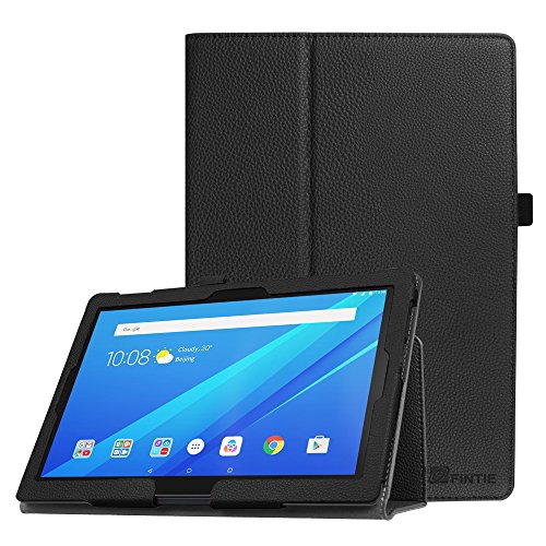 Fintie Case for Lenovo Tab 4 10 / Tab 4 Plus 10 / AT&T Lenovo Moto Tab/TAB E10 TB-X104F 10.1-Inch Tablet - Premium PU Leather Folio Stand Cover with Auto Sleep/Wake, Black