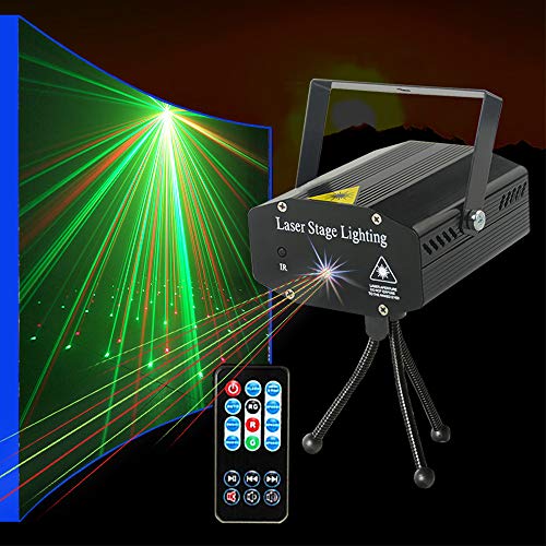 Party lights Strobe Stage Lights Disco DJ Lights Sound Activated with Remote Control Projection Effect for Karaoke KTV Club Parties Wedding Bar Festivals Stage Birthday Dancing Christmas