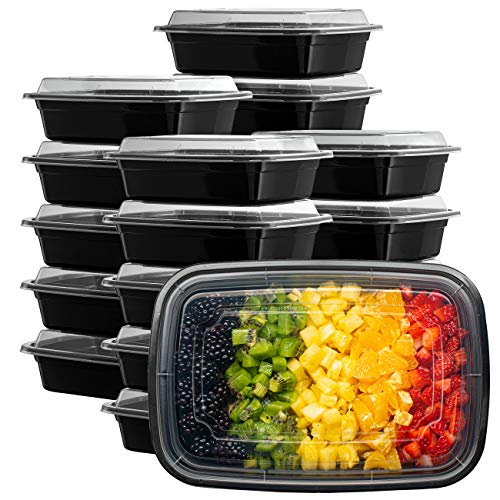 [50 Sets] Meal Prep Containers With Lids, 1 Compartment Lunch Containers, Bento Boxes, Food Storage Containers - 28 oz.