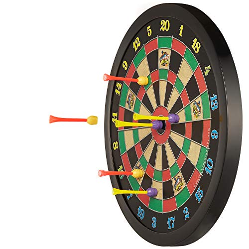 Doinkit Darts Kid-Safe Indoor Magnetic Dart Board - Easy to Hang, Fun to Play, No Holes in Walls, Includes Board and 6 Unique Magnetic Darts