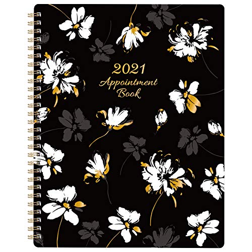 2021 Weekly Appointment Book/Planner - 53 Weeks Daily Planner Organizer, 30-Minute Interval, January 2021 - December 2021, Flexible Cover, Twin-Wire Binding, 8' x 9.8'