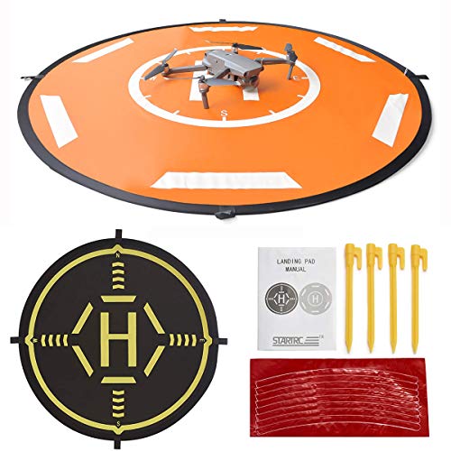 Drone Landing Pad Waterproof 40inch Portable Foldable Aircraft Launch Pad for Yuneec H520/H480,Inspire1/2 Landing Pad(110CM)