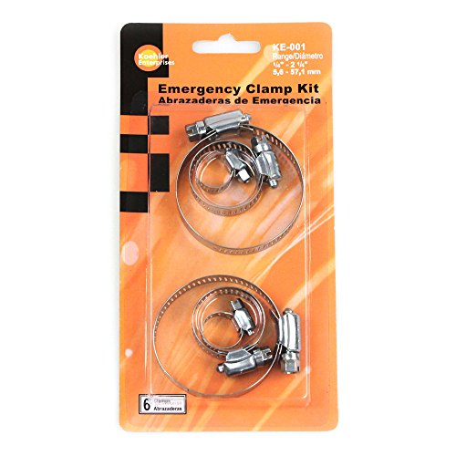 Koehler Enterprises KE001 Hose Clamp Emergency Kit, 6 Piece