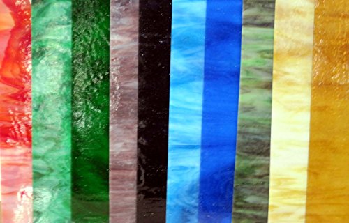 20 Sheets SPECTRUM Stained Glass 3mm (4' x 6') Opals Cathedrals Texture