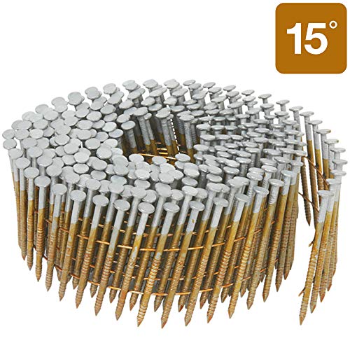 Metabo HPT Siding Nails, 2-Inch x .092-Inch, Collated Wire Coil, Full Round Head, Ring Shank, Hot-Dipped Galvanized, 3600 Count (13365HHPT)