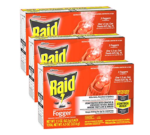 Raid Concentrated Deep Reach Fogger (Pack - 3)