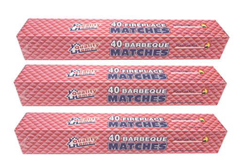 3 BOXES IN LOT- LONG 11' MATCHES 40 IN BOX FIREPLACE GRILL BBQ CANDLE CAMPING