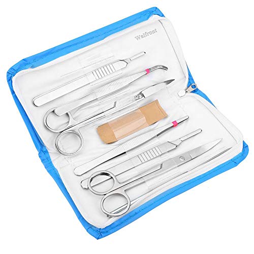 7 Pcs Premium Quality Stainless Steel Dissecting Dissection Kit Set Biology Student Lab Tools