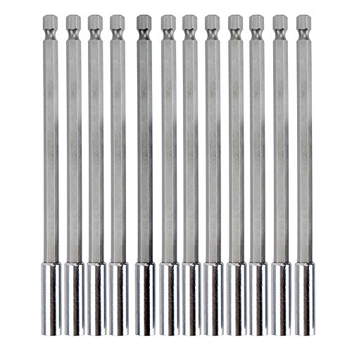 Eagles 12PCS Magnetic Bit Holder Extension,Eagles 6' Magnetic Extension Socket Drill Bit Holder 1/4' Hex Power Tools