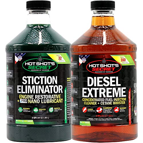 Hot Shot's Secret Diesel Duo, 2qt STICTION Eliminator and 2qt Diesel Extreme