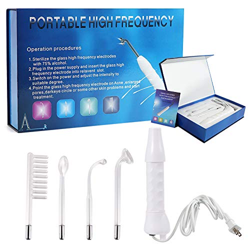 High Frequency Machine, APREUTY Portable Handheld High Frequency Skin Tightening Acne Spot Wrinkles Remover Beauty Therapy Puffy Eyes Body Care Facial Machine