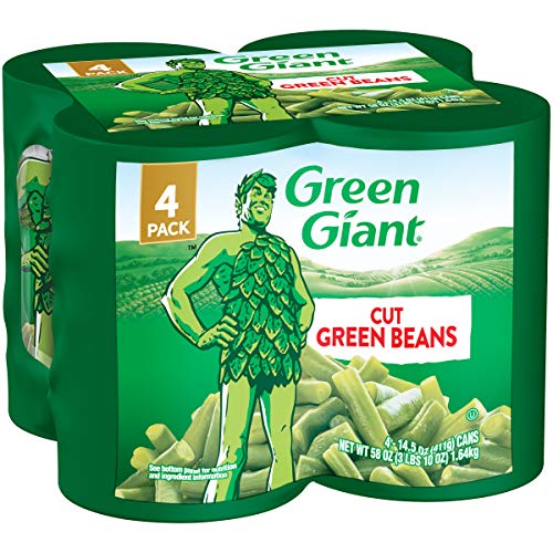 Green Giant Cut Green Beans, 4 Pack of 14.5 Ounce Cans