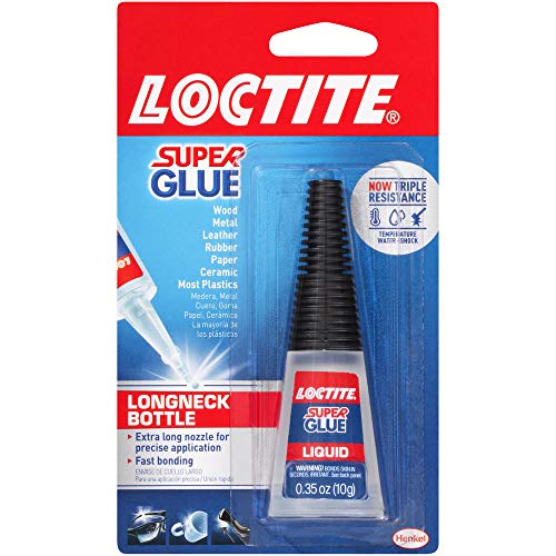 Loctite 234796 Super Glue All Purpose Adhesive, 10 G Longneck Bottle, Transparent Colorless To Straw, 0.457 CDM, Clear