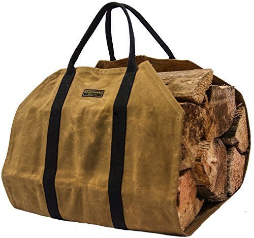 Readywares Waxed Canvas Firewood Log Carrier