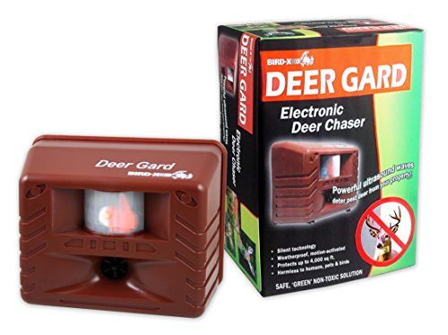 Bird-X Deer Gard Ultrasonic Motion-Activated Deer Repeller, Covers 4,000 sq. ft.