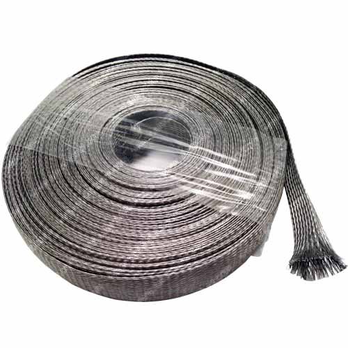 Electriduct 3/4' Stainless Steel Braided Sleeving (304SS) - Length: 10 Feet