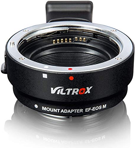Lens Adapter EF-EOS M Auto-Focus Lens Converter Ring for Canon EF/EF-S Lens to Canon EOS-M (EF-M Mount) Mirrorless Camera EOS M1 M2 M3 M5 M6 M10 M50 M100