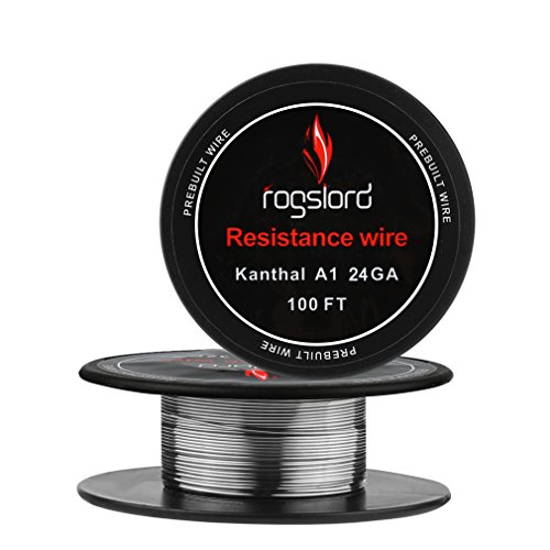 FogsLord Resistance Wire Kanthal A1-24 AWG Gauge Spools 100 Feet