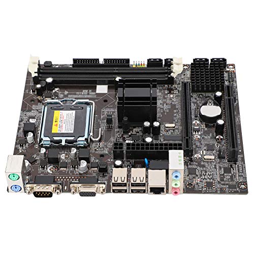 Bewinner LGA775 Motherboard,DDR3 1066/1333MHz Computer Desktop Mainboard Integrated Chip Graphics/Sound Card/Network Card Suitable for Intel G41