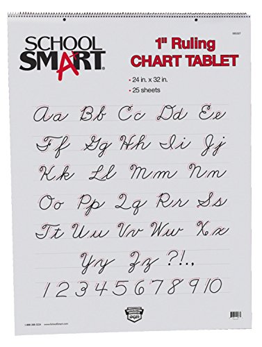 School Smart Chart Tablet, 24 x 32 Inches, 1 Inch Rule, 25 Sheets