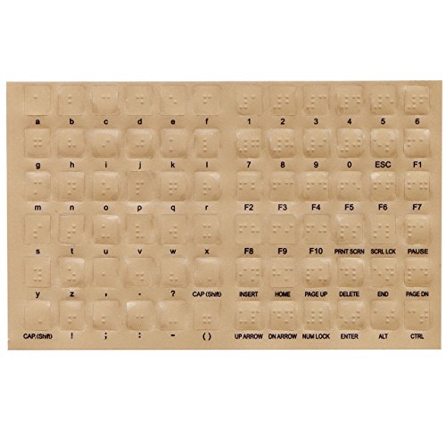 Braille Overlays for Computer Keyboards