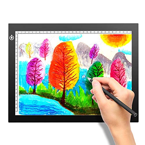 A4 Portable LED Light Box Trace, LITENERGY Light Pad USB Power LED Artcraft Tracing Light Table for Artists,Drawing, Sketching, Animation