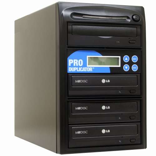 Produplicator 1 to 3 24X Burner M-Disc Support CD DVD Duplicator - Standalone Copier Duplication Tower