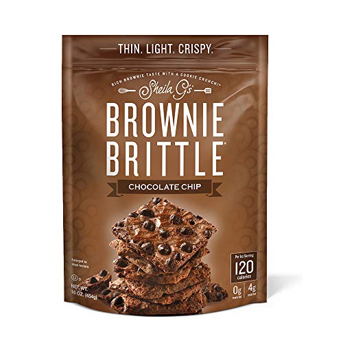 Sheila G's Brownie Brittle, Chocolate Chip, 16 Ounce Bag (Packaging May Vary)