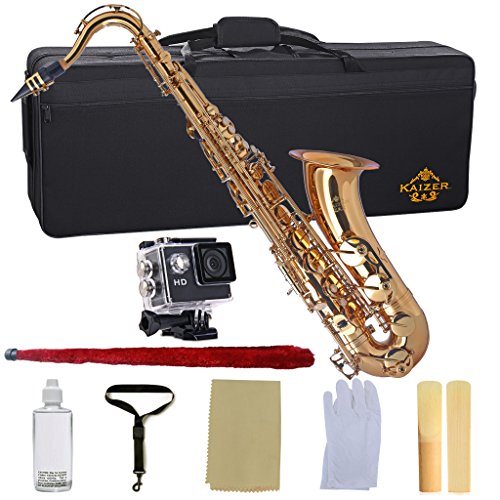 Kaizer Tenor Saxophone B Flat Bb Gold Lacquer TSAX-1000LQ
