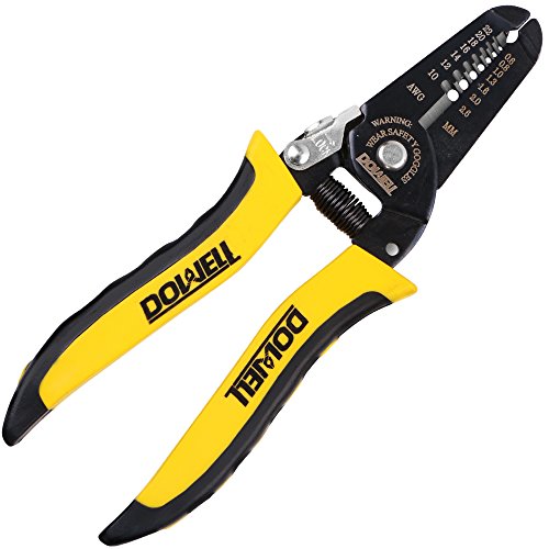 DOWELL 10-22 AWG Wire Stripper Cutter Wire Stripping Tool And Multi-Function Hand Tool，Professional Handle Design And Refined Craftsmanship.