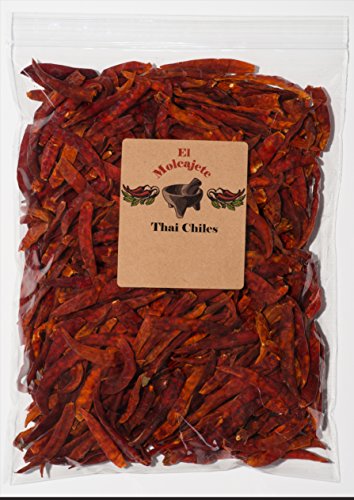 Thai Whole Dried Chile -8 OZ Bag - El Molcajete Brand