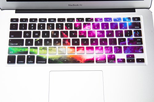 Funut MacBook Keyboard Cover Dust-Proof Silicone Keyboard Protector for MacBook Pro 13 15 17 with or Without Retina Display, 2015 or Older Version iMac and Air 13, Nebula