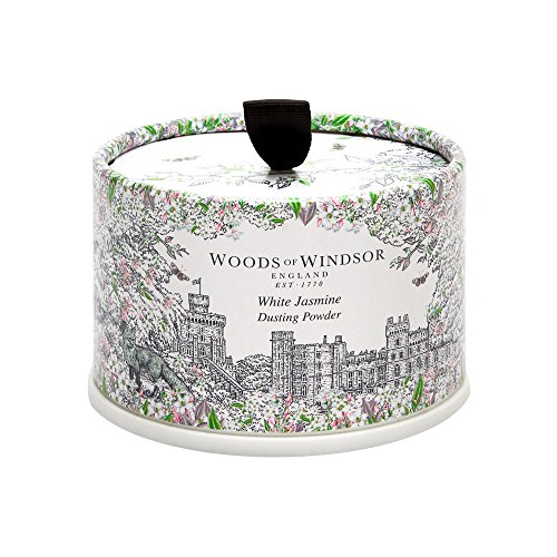 White Jasmine by Woods of Windsor 3.5 oz Body Dusting Powder with Puff