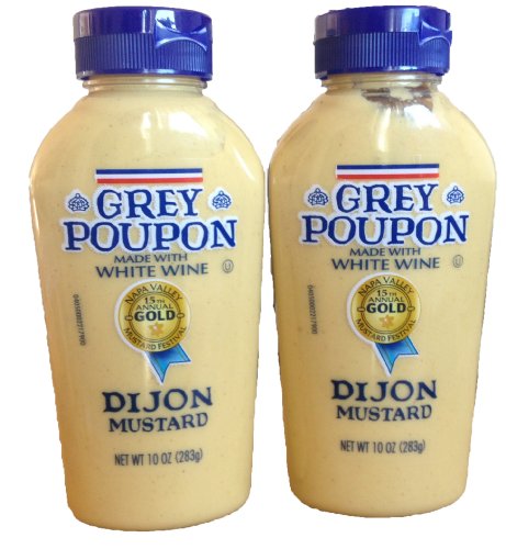 Grey Poupon, Dijon Mustard, 10oz Squeeze Bottle (Pack of 2)