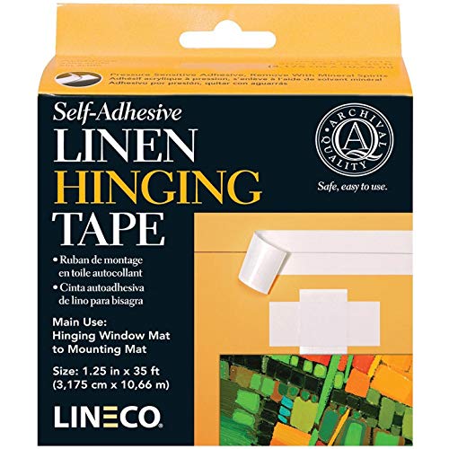 Lineco L5331015 L533-1015 Self Adhesive Linen Tape 1.25Inx35Ft, Multicolor