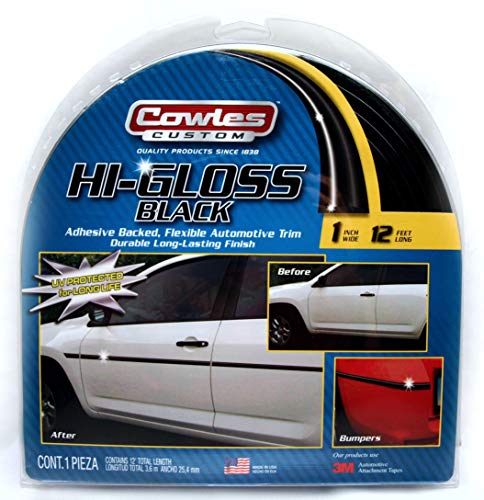 Cowles S37201 Black Custom Hi-Gloss Trim for Cars, Trucks and SUVs