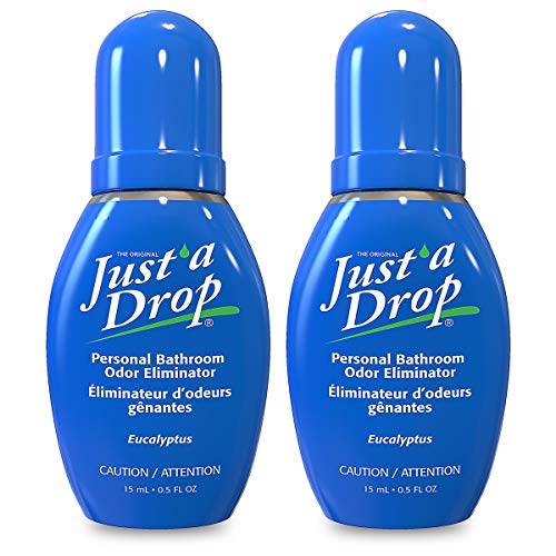 JUST A DROP - Before-You-Go Toilet Odor Eliminator – Truly Incognito Light Scent (0.5 fl. oz. - 2 Pack)