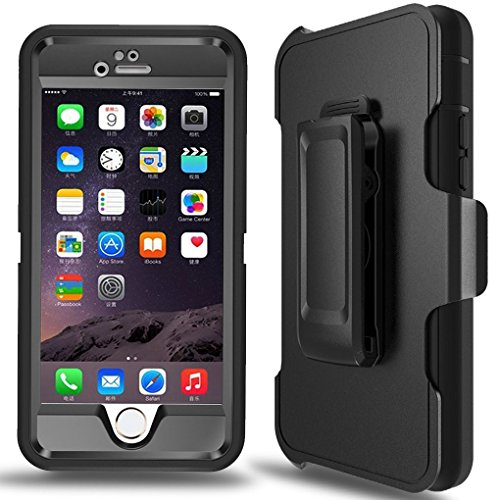 MBLAI Defender Series Case for iPhone 6 Plus,iPhone 6s Plus Case Built-in Screen Protector 4 Layers Rugged Rubber Shockproof with Belt-Clip Case Cover for iPhone 6 Plus/ 6S Plus [5.5 inch]
