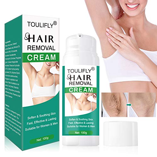 Hair Removal Cream, Depilatory Cream,Hair Inhibitor, Painless Hair Removal Cream for for Sensitive Skin, Underarm, Leg, Bikini and Body,Hair Remover Body Cream for Women and Men