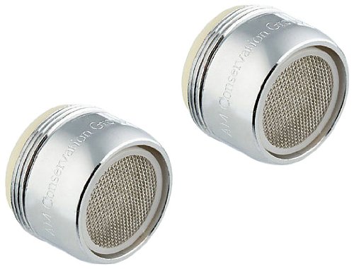 AM Conservation Group, Inc. FA012CPB1-WS-2 AM Conservation Group Sink Faucet Aerator, 2 Pack, Silver
