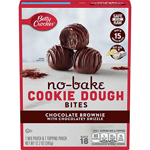 Betty Crocker Chocolate Brownie No Bake Cookie Dough Bites 12.2 Oz ( 2 pack )