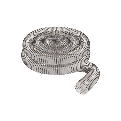 2 1/2' x 20' CLEAR PVC DUST COLLECTION HOSE BY PEACHTREE WOODWORKING PW368